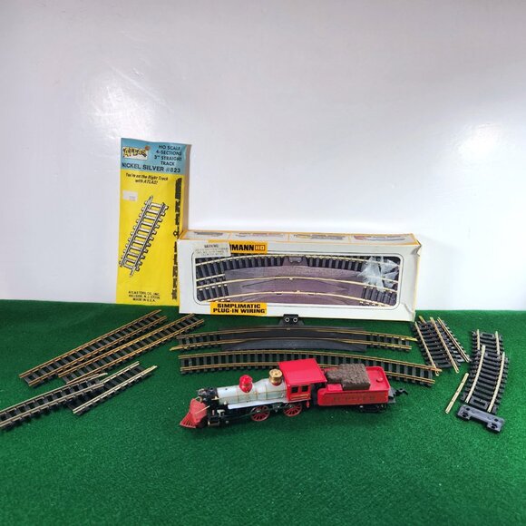 Bachmann Train HO Jupiter Steam Locomotive Engine with Tracks Vintage - Picture 1 of 10